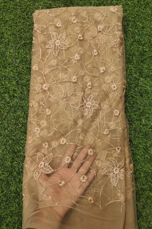 Bronze Net Fabric With Net Wok